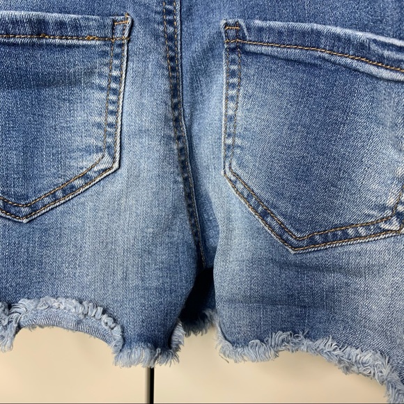 RSQ Distressed Denim Shortalls. - Picture 10 of 13